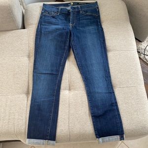 For all mankind skinny crop jeans